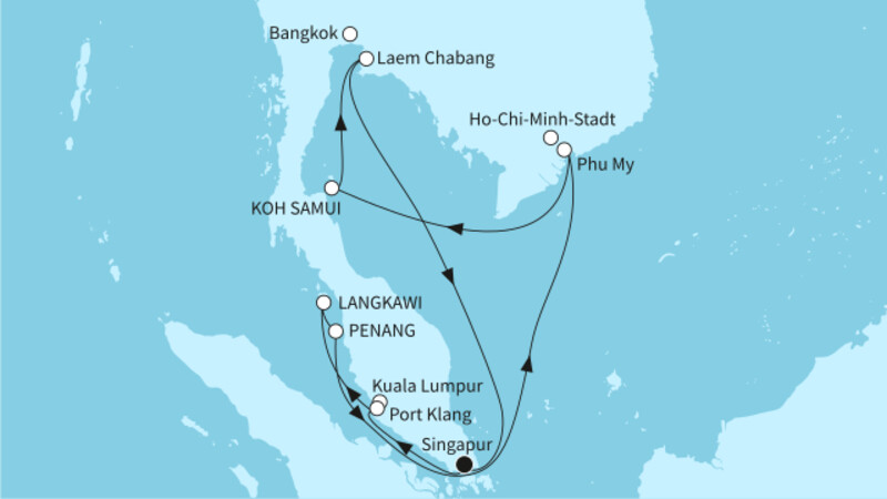 14 Nächte - Faszination Südostasien - ab/bis Singapur