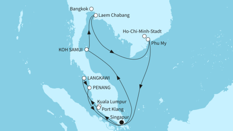 14 Nächte - Faszination Südostasien - ab/bis Singapur