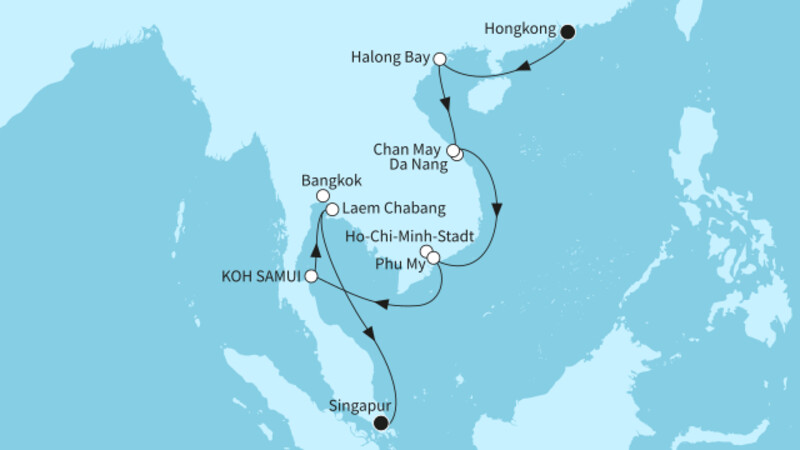 14 Nächte - Südostasiens Höhepunkte - ab Hongkong/bis Singapur 14 Nächte - Südostasiens Höhepunkte - ab Hongkong/bis Singapur