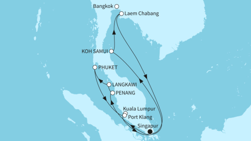 14 Nächte - Jahresauftakt in Südostasien - ab/bis Singapur 14 Nächte - Jahresauftakt in Südostasien - ab/bis Singapur