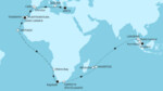 45 Nächte - Weltentdecker-Route - ab Heraklion/bis Singapur 