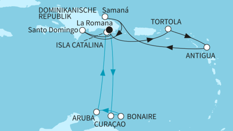 14 Nächte - Karibische Inselwelten - ab/bis La Romana 14 Nächte - Karibische Inselwelten - ab/bis La Romana