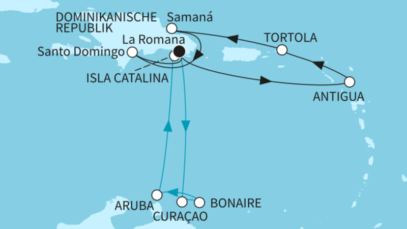 14 Nächte - Karibische Inselwelten - ab/bis La Romana 14 Nächte - Karibische Inselwelten - ab/bis La Romana