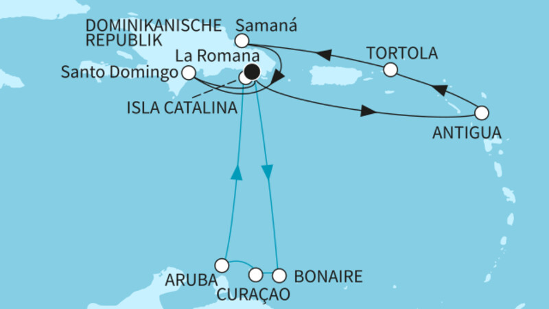 14 Nächte - Karibische Inselwelten - ab/bis La Romana 14 Nächte - Karibische Inselwelten - ab/bis La Romana
