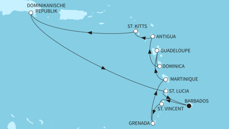 14 Nächte - Karibische Inseln - ab/bis Bridgetown 14 Nächte - Karibische Inseln - ab/bis Bridgetown