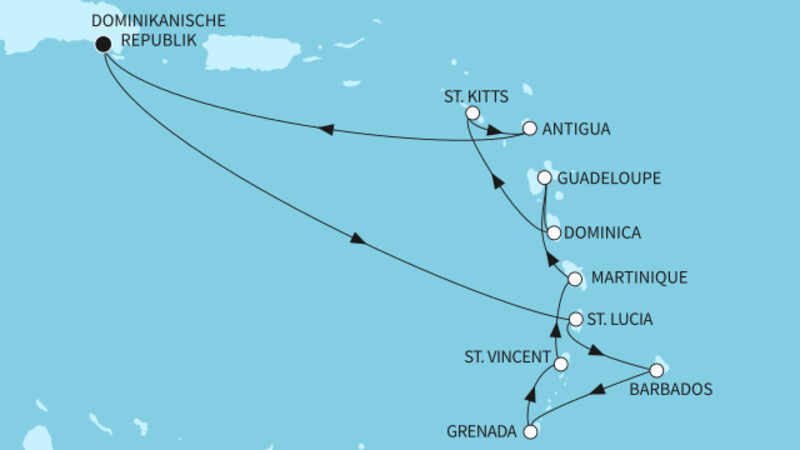 14 Nächte - Karibische Inseln - ab/bis La Romana 14 Nächte - Karibische Inseln - ab/bis La Romana