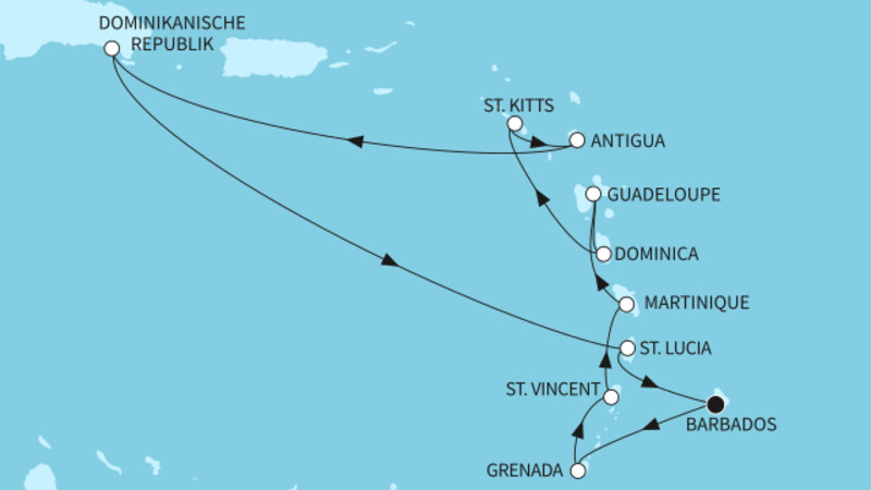14 Nächte - Karibische Inseln - ab/bis Bridgetown 14 Nächte - Karibische Inseln - ab/bis Bridgetown