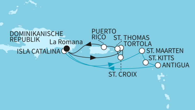 14 Nächte - Festtage in der Karibik - ab/bis La Romana 14 Nächte - Festtage in der Karibik - ab/bis La Romana