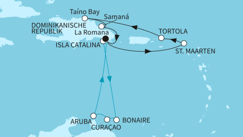 14 Nächte - Karibische Inselwelten - ab/bis La Romana 14 Nächte - Karibische Inselwelten - ab/bis La Romana