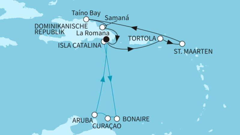 14 Nächte - Karibische Inselwelten - ab/bis La Romana 14 Nächte - Karibische Inselwelten - ab/bis La Romana