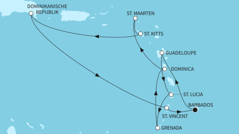 14 Nächte - Karibische Inseln - ab/bis Bridgetown 14 Nächte - Karibische Inseln - ab/bis Bridgetown