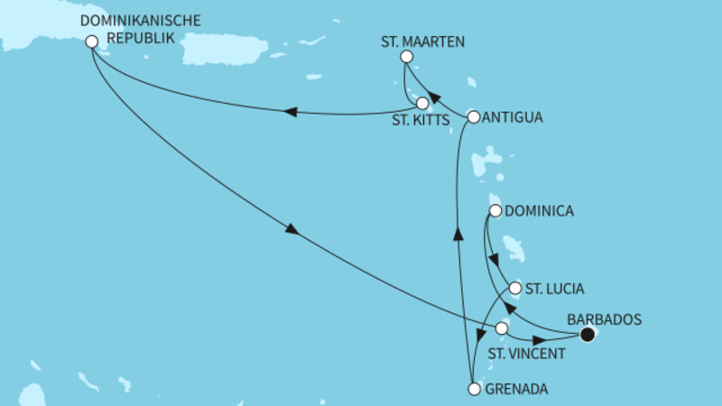 14 Nächte - Karibische Inseln - ab/bis Bridgetown 14 Nächte - Karibische Inseln - ab/bis Bridgetown