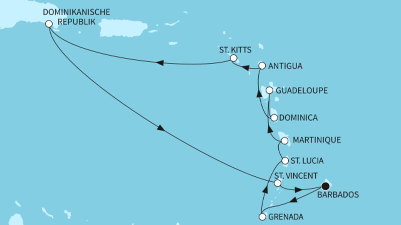 14 Nächte - Karibische Inseln - ab/bis Bridgetown 14 Nächte - Karibische Inseln - ab/bis Bridgetown