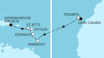 12 Nächte - Gran Canaria bis Dominikanische Republik