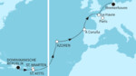 17 Nächte - Transatlantik - ab La Romana/bis Bremerhaven
