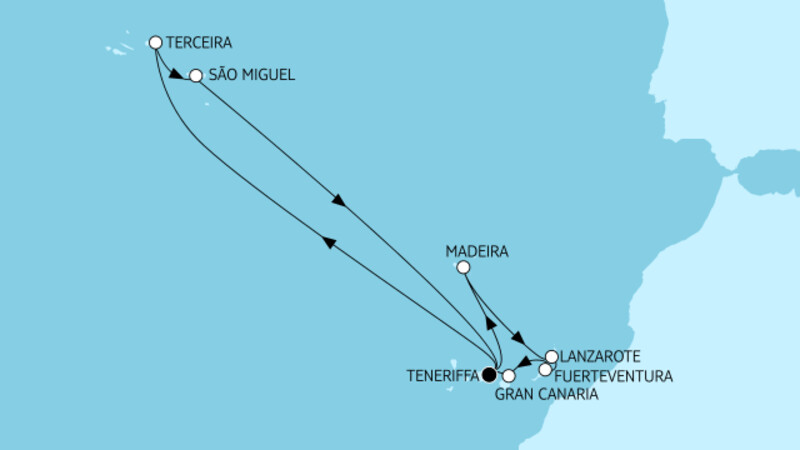 Kanaren mit Azoren & Madeira II