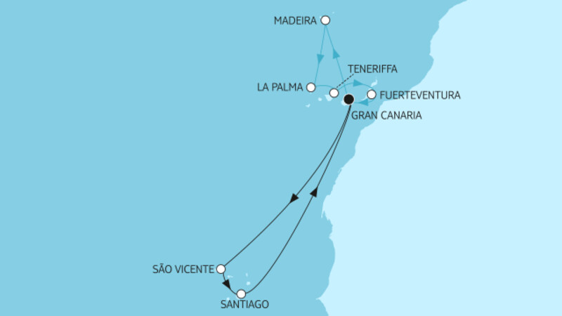 14 Nächte - Kanaren mit Madeira II & Kapverdische Inseln I