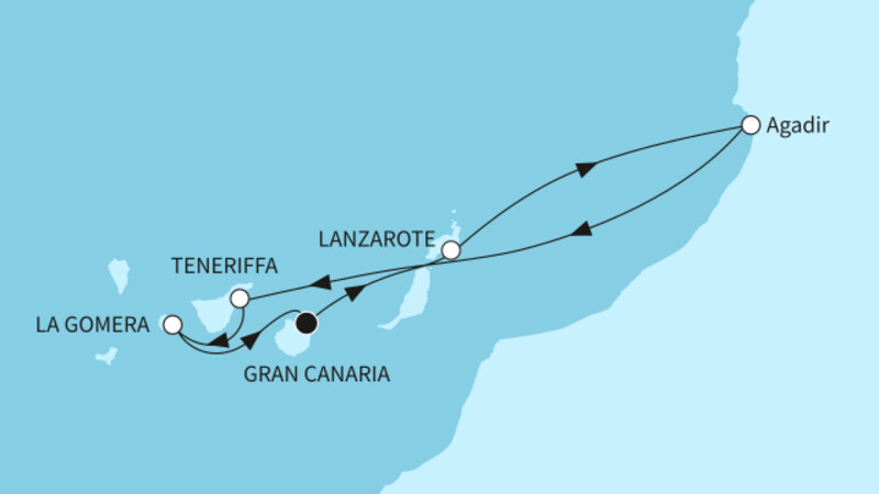 7 Nächte - Festtage Kanaren & Marokko - ab/bis Las Palmas 7 Nächte - Festtage Kanaren & Marokko - ab/bis Las Palmas