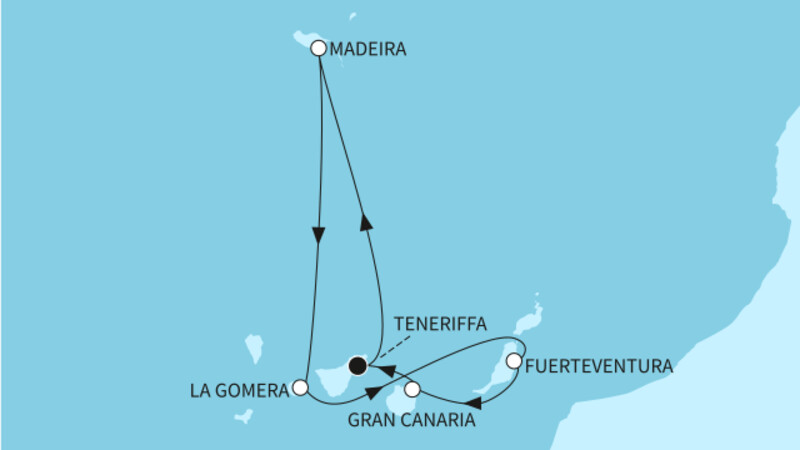  7 Nächte - Kanaren mit Madeira - ab/bis Santa Cruz