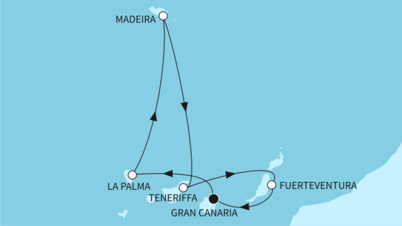 7 Nächte - Jahresauftakt auf Madeira - ab/bis Las Palmas 7 Nächte - Jahresauftakt auf Madeira - ab/bis Las Palmas