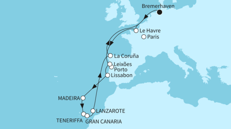 18 Nächte - Zeitlose Kanaren - ab/bis Bremerhaven 18 Nächte - Zeitlose Kanaren - ab/bis Bremerhaven