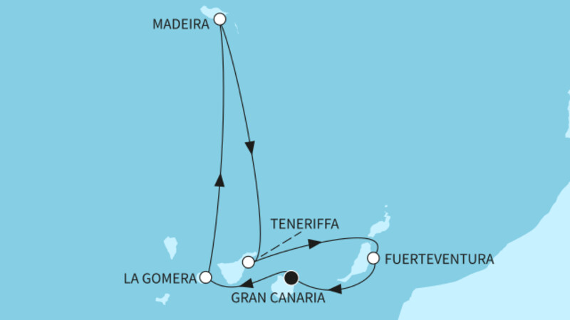 7 Nächte - Kanaren mit Madeira - ab/bis Las Palmas 7 Nächte - Kanaren mit Madeira - ab/bis Las Palmas