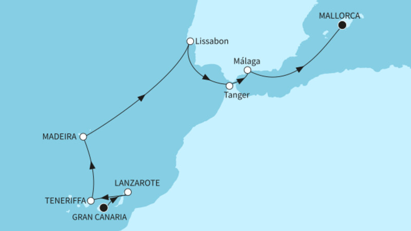 11 Nächte - Festtage Kanaren & Madeira - ab Las Palmas/bis Palma 11 Nächte - Festtage Kanaren & Madeira - ab Las Palmas/bis Palma