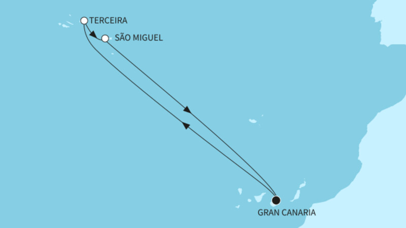 7 Nächte - Blühende Azoren - ab/bis Las Palmas 7 Nächte - Blühende Azoren - ab/bis Las Palmas