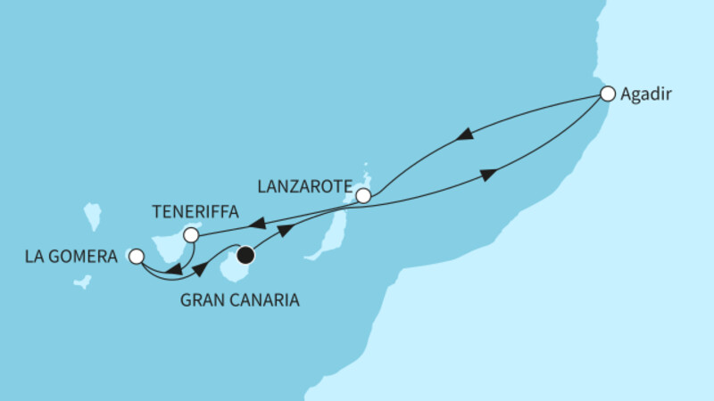 7 Nächte - Kanaren mit Marokko - ab/bis Las Palmas 7 Nächte - Kanaren mit Marokko - ab/bis Las Palmas