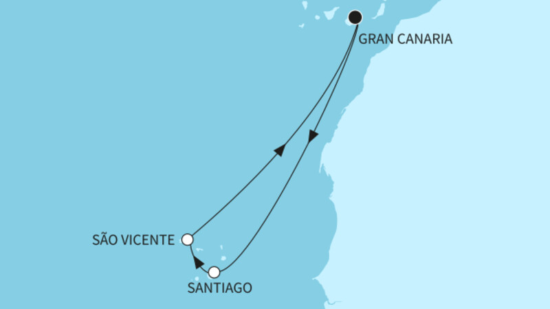 7 Nächte - Kanaren mit Kapverden - ab/bis Las Palmas 7 Nächte - Kanaren mit Kapverden - ab/bis Las Palmas