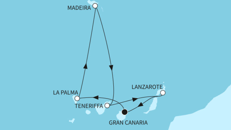 7 Nächte - Kanaren mit Madeira - ab/bis Las Palmas 7 Nächte - Kanaren mit Madeira - ab/bis Las Palmas