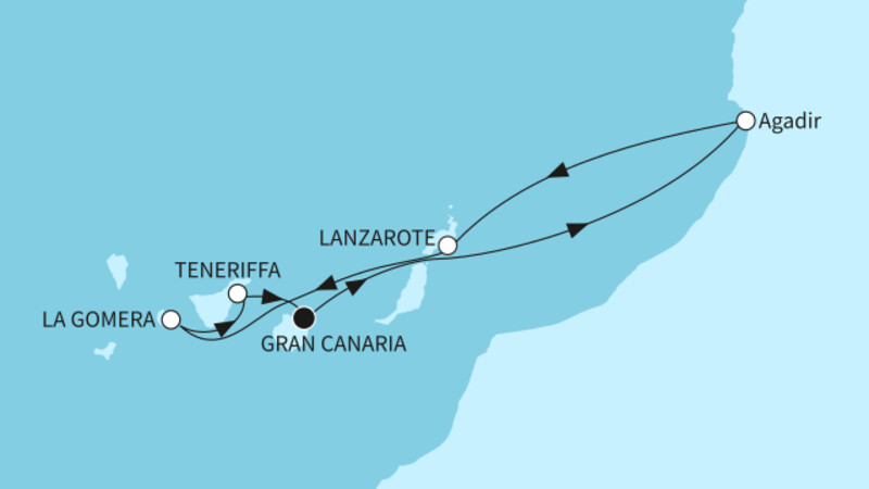 7 Nächte - Kanaren mit Marokko - ab/bis Las Palmas 7 Nächte - Kanaren mit Marokko - ab/bis Las Palmas