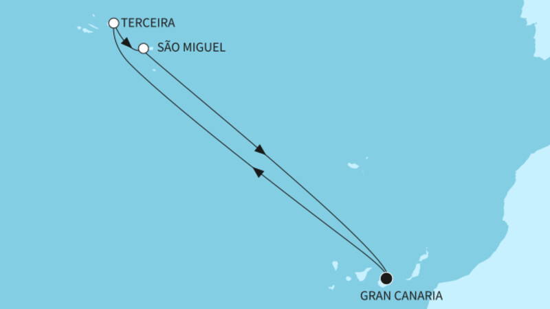 7 Nächte - Blühende Azoren - ab/bis Las Palmas 7 Nächte - Blühende Azoren - ab/bis Las Palmas