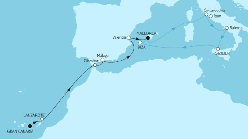 14 Nächte - Gran Canaria bis Mallorca