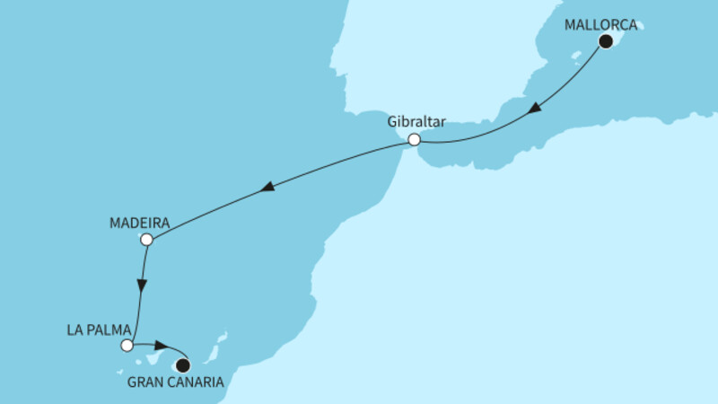 7 Nächte - Naturschätze der Kanaren und Madeira - ab Palma/bis Las Palmas 7 Nächte - Naturschätze der Kanaren und Madeira - ab Palma/bis Las Palmas