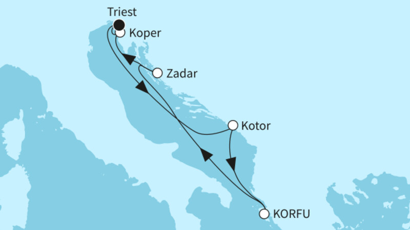 7 Nächte - Sehnsuchtsziele an der Adria - ab/bis Triest 7 Nächte - Sehnsuchtsziele an der Adria - ab/bis Triest