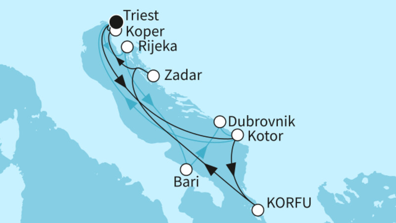 14 Nächte - Adria mit Dubrovnik & Zadar