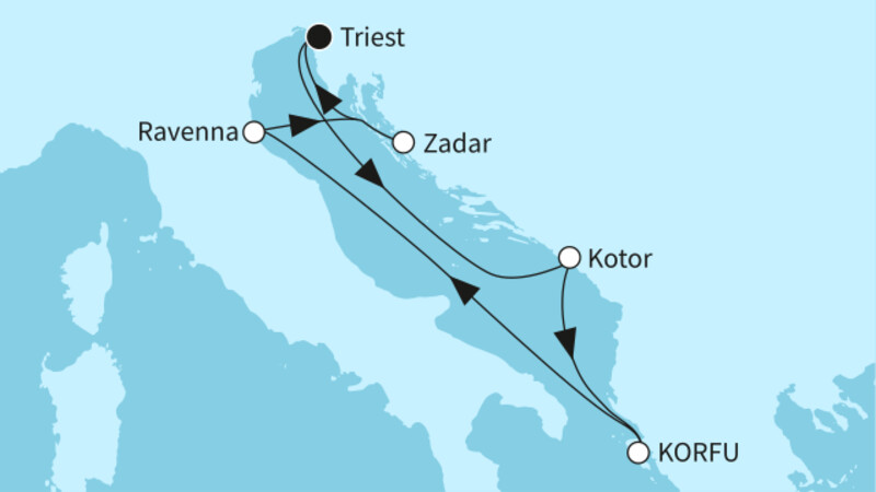 7 Nächte - Sehnsuchtsziele an der Adria - ab/bis Triest 7 Nächte - Sehnsuchtsziele an der Adria - ab/bis Triest