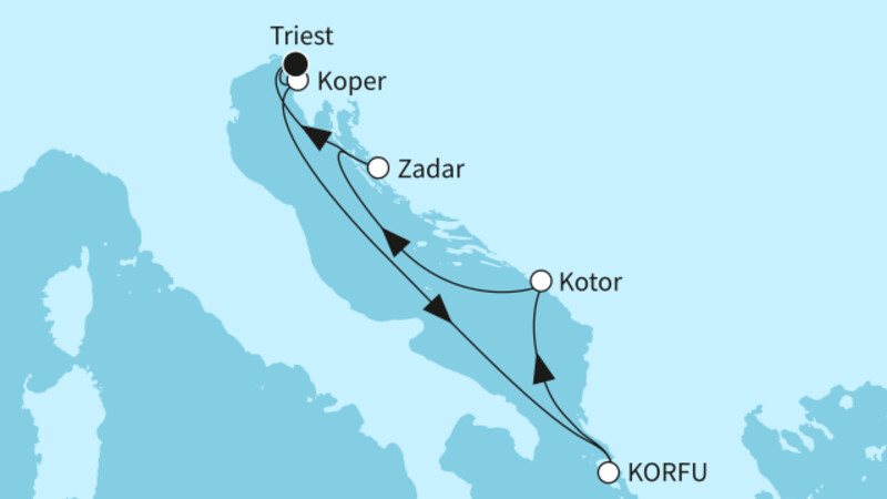 7 Nächte - Sehnsuchtsziele an der Adria - ab/bis Triest 7 Nächte - Sehnsuchtsziele an der Adria - ab/bis Triest