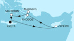 7 Nächte - Östliches Mittelmeer mit Rhodos - ab/bis Heraklion 7 Nächte - Östliches Mittelmeer mit Rhodos - ab/bis Heraklion