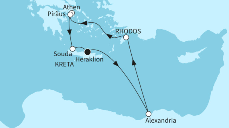 7 Nächte - Kulturschätze Ägyptens und Griechenlands - ab/bis Heraklion 7 Nächte - Kulturschätze Ägyptens und Griechenlands - ab/bis Heraklion