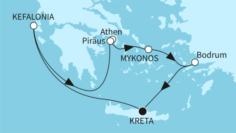 7 Nächte - Sommerzeit im östlichen Mittelmeer - ab/bis Heraklion 7 Nächte - Sommerzeit im östlichen Mittelmeer - ab/bis Heraklion
