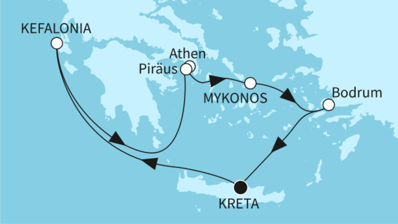 7 Nächte - Sommerzeit im östlichen Mittelmeer - ab/bis Heraklion 7 Nächte - Sommerzeit im östlichen Mittelmeer - ab/bis Heraklion