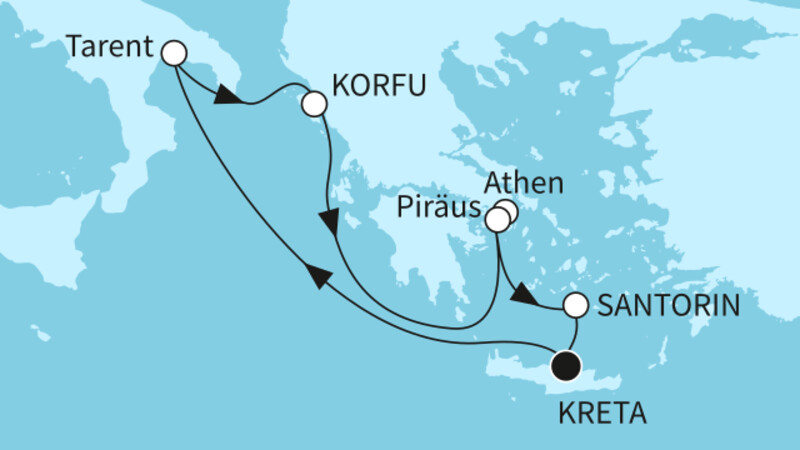 7 Nächte - Vielfalt des Östlichen Mittelmeers - ab/bis Heraklion 7 Nächte - Vielfalt des Östlichen Mittelmeers - ab/bis Heraklion