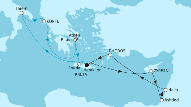 14 Nächte - Zauberhafte Inseln mit Piraeus - ab/bis Heraklion