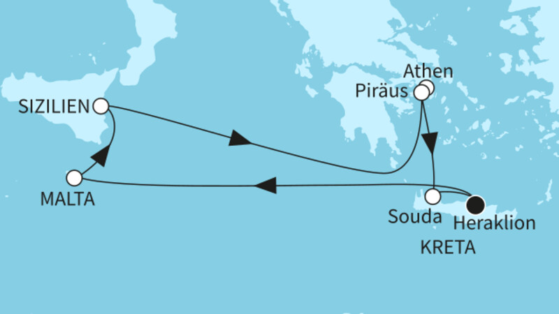 7 Nächte - Inseln des Östlichen Mittelmeers - ab/bis Heraklion 7 Nächte - Inseln des Östlichen Mittelmeers - ab/bis Heraklion