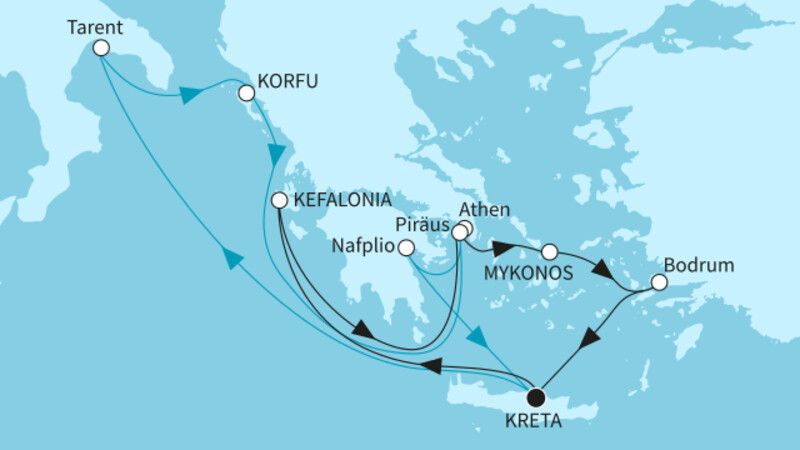 14 Nächte - Inselperlen des Mittelmeers mit Athen - ab/bis Heraklion 14 Nächte - Inselperlen des Mittelmeers mit Athen - ab/bis Heraklion