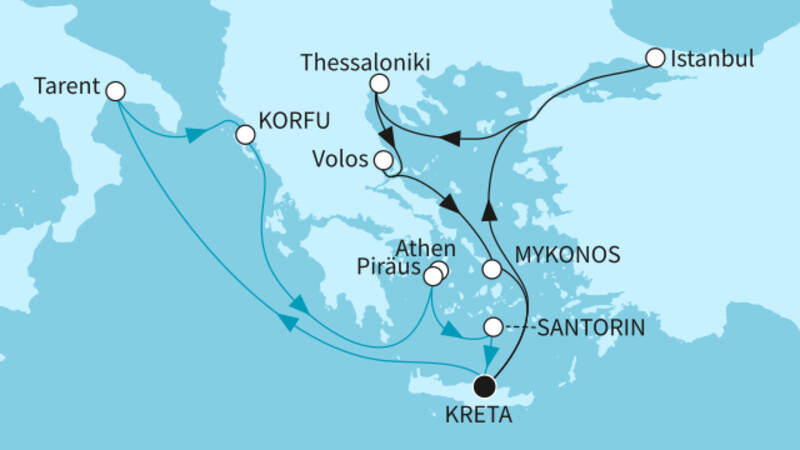 14 Nächte - Ägäis und Bosporus - ab/bis Heraklion 14 Nächte - Ägäis und Bosporus - ab/bis Heraklion