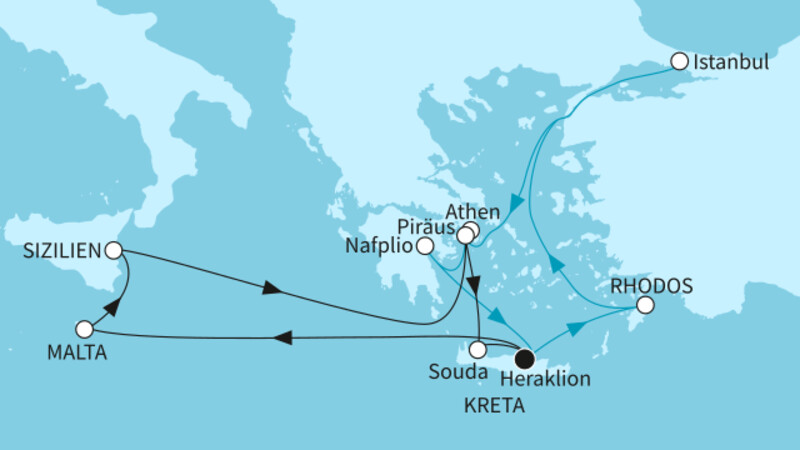 14 Nächte - Griechenland intensiv mit Istanbul - ab/bis Heraklion 14 Nächte - Griechenland intensiv mit Istanbul - ab/bis Heraklion