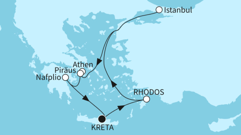 7 Nächte - Vielfalt des Östlichen Mittelmeers - ab/bis Heraklion 7 Nächte - Vielfalt des Östlichen Mittelmeers - ab/bis Heraklion